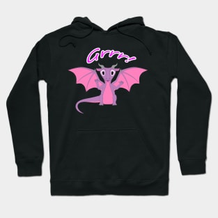 Cute Magenta Dragon Hoodie